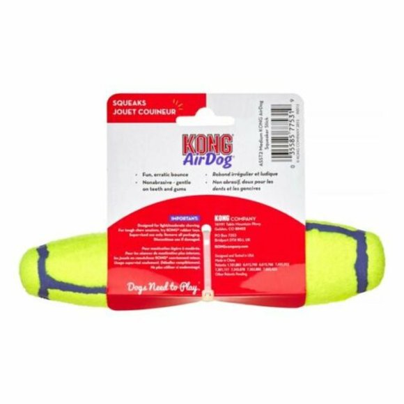 Air Kong Squeaker Fetch Stick Medium Dog Toy Floats Fetch Tennis Ball - Picture 2 of 3